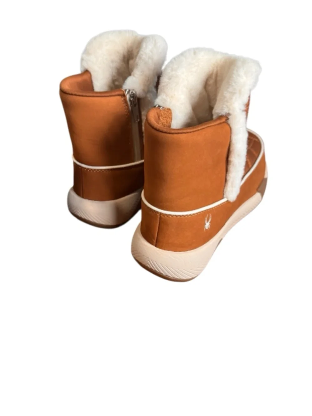Women's Spyder Roasted Pecan White Lumi Winter Boots US 8